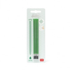 Legami Erasable Pen Refill - Green (pack of 3)