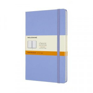 Moleskine Classic Hardcover Notebook Ruled Large Hydrangea Blue