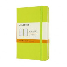 Moleskine Classic Hard Cover Notebook Ruled Lemon Green