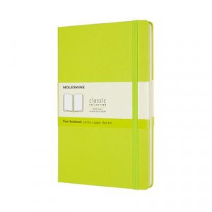 Moleskine Classic Hardcover Notebook Plain Large Lemon Green