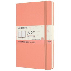 Moleskine Art Bullet Journal Coral Pink Large Hard Cover