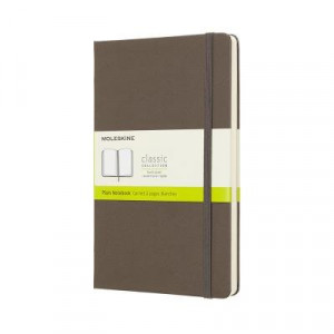 Moleskine Classic Hardcover Notebook Plain Large Brown