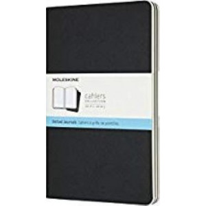 Moleskine Cahier Notebook Set of 3 Dot Grid Large Black