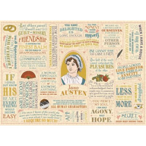 Jane Austen Literary Lines 1000 Pce Puzzle - The Unemployed Philosophers Guild