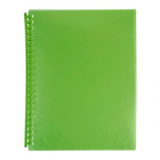 Marbig Refillable Display Book 20 Pocket Translucent Lime
