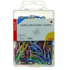Esselte Paper Clips 28mm Coloured Box 200