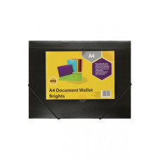 Marbig Document File A4 Brights Black