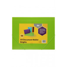 Marbig Document File A4 Brights Lime
