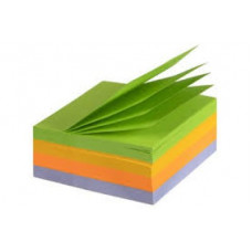 Marbig Sticky Notes Cube Rainbow75x75mm 320 sheets per cube