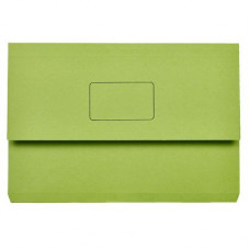 Marbig Slimpick Foolscap Document Wallet Green