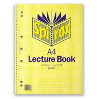 Spirax 906 Lecture Book A4 140 Pages Side Opening