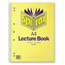 Spirax 906 Lecture Book A4 140 Pages Side Opening