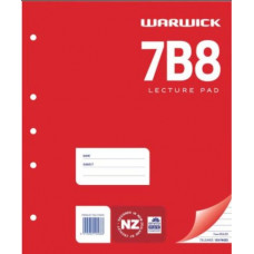 Warwick Pad 7B8 Lecture 75 Leaf Ruled 7mm A4