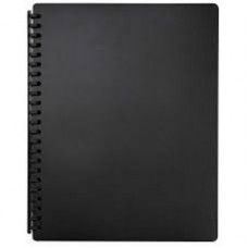 FM Display Book A4 Black Refillable 20 Pocket