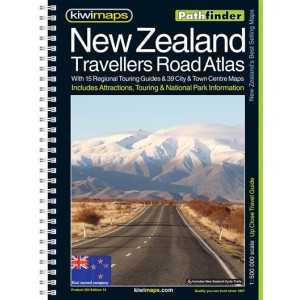 Kiwimaps New Zealand Travellers Road Atlas 2014 Pathfinder Book-Maps no.204