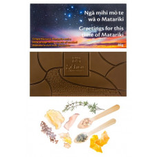 Schoc Chocolate Matariki : Dried Kumara, Hiropito, Manuka Smoke and Orange Oil in Milk Chocolate Tablet