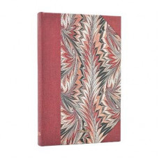 PB 2026 Rubedo (Cockerell Marbled Paper) Mini 12-month Verso Hardcover Flexi Dayplanner 2026 (Elastic Band Closure)
