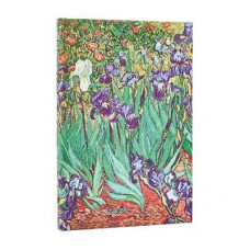 PB 2026 Van Gogh's Irises Mini 12-month Verso Hardcover Flexi Dayplanner 2026 (Elastic Band Closure)
