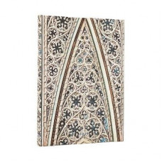 PB 2026 Vault of the Milan Cathedral (Duomo di Milano) Midi 12-month Vertical Hardcover Flexi Dayplanner 2026 (Wrap Closure)