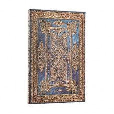 PB 2026 Blue Luxe (Luxe Design) Maxi 12-month Vertical Hardcover Flexi Dayplanner 2026 (Elastic Band Closure)
