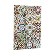 PB 2026 Porto (Portuguese Tiles) Maxi 12-month Vertical Hardcover Flexi Dayplanner 2026 (Elastic Band Closure)