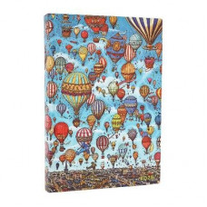 PB 2026 Balloon Festival (Pierre the Maze Detective) Midi 12-month Day-at-a-Time Softcover Flexi Dayplanner 2026 (Elastic Band Closure)