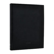 PB 2026 Black Edition Bold Ultra 12-month Day-at-a-Time Softcover Flexi Dayplanner 2026 (Elastic Band Closure)