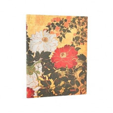 PB 2026 Natsu (Rinpa Florals) Ultra 12-month Vertical Softcover Flexi Dayplanner 2026 (Elastic Band Closure)