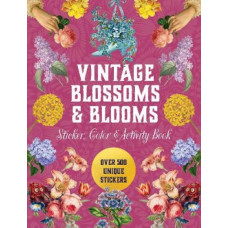 Vintage Blossoms and Blooms Sticker, Color & Activity Book