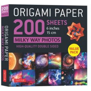 Origami Paper 200 sheets Milky Way Photos 6 Inches (15 cm): Tuttle Origami Paper: High-Quality Double Sided Origami Sheets Printed with 12 Different P