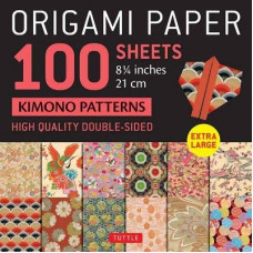 Origami Paper 100 sheets Japanese Kimono 8 1/4" (21 cm)