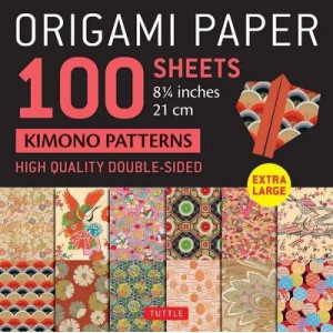 Origami Paper 100 sheets Japanese Kimono 8 1/4" (21 cm)