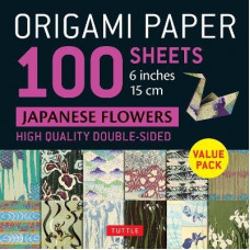 Origami Paper 100 sheets Japanese Flowers 6" (15 cm)