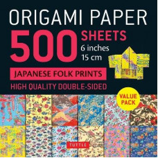Origami Paper 500 sheets Japanese Folk Prints 6" (15 cm): Tuttle Origami Paper: Double-Sided Origami Sheets Printed with 12 Different Patterns