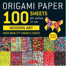 Origami Paper 100 sheets Modern Art 8 1/4" (21 cm): Extra Large Double-Sided Origami Sheets Printed with 12 Different Patterns (Instructions for 5 Pro