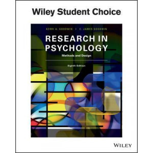 Research in Psychology Methods and Design 8E