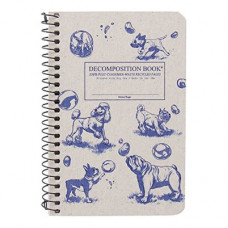 Decomposition - Spiral Notebook - Ruled - Pocket - Dogs and Bubbles