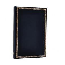PB - Black Edition Mini Lined Hardcover Journal (Elastic Band Closure)