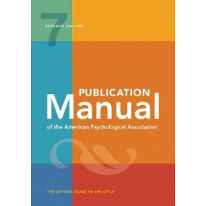 Publication Manual of the American Psychological Association APA 7E (Paperback Ed)