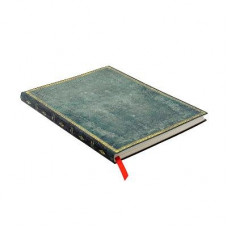 PB - Pacific Blue (Old Leather Collection) Ultra Lined Softcover Flexi Journal (Elastic Band Closure)
