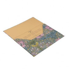 Morris Pink Honeysuckle (William Morris) Document Folder (Wrap Closure)