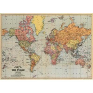 World Map Wrap - Cavallini & Co