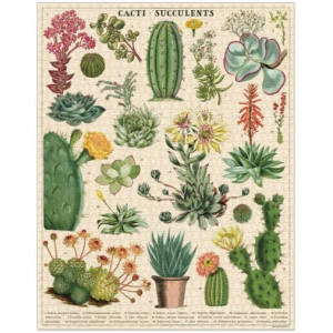 Cacti & Succulents 1000 Pce Vintage Puzzle - Cavallini & Co