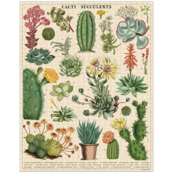 Cacti & Succulents 1000 Pce Vintage Puzzle - Cavallini & Co