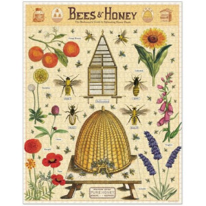 Bees & Honey 1000 Piece Vintage Jigsaw Puzzle by Cavallini