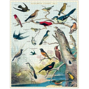 Audobon Birds 1000 Piece Vintage Jigsaw Puzzle by Cavallini