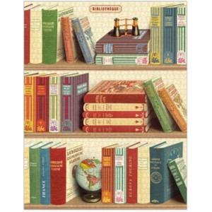 Library Books 1000 Pce Vintage Puzzle - Cavallini & Co