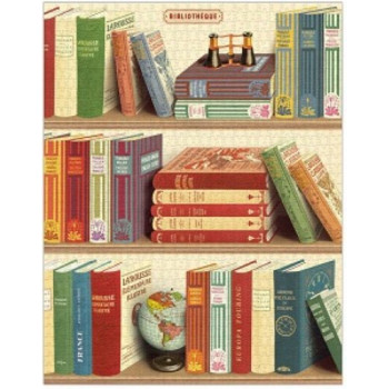 Library Books 1000 Pce Vintage Puzzle - Cavallini & Co