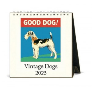 2023 Calendar Vintage Dogs Desk Calendar