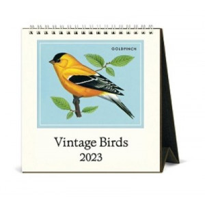 2023 Calendar Vintage Birds Desk Calendar